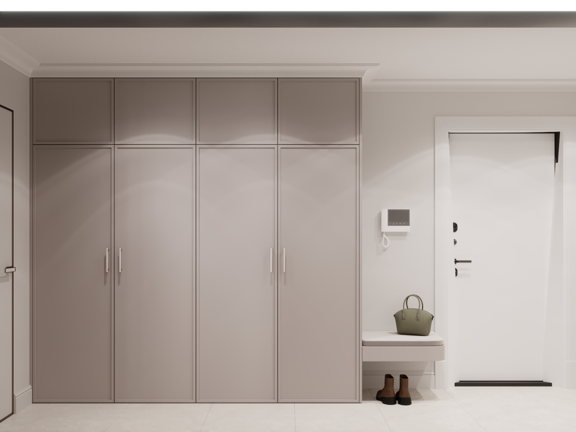 Дизайн 1-к. квартиры | 58 м², Прихожая